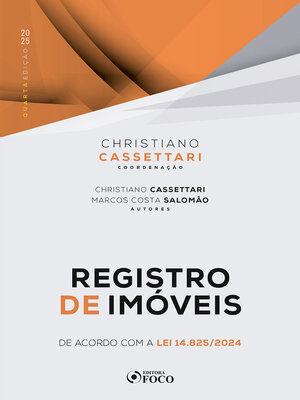 cover image of Registro de Imóveis--4ª Ed--2025